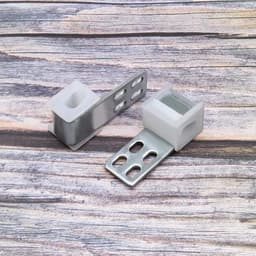 Meubelvering - Verbindingsclips - 4 Gaten - Zig Zag Springs - Klemmen - Geschikt voor meubels - Zilver - 20 stuks Bekleding Meubels Spring Clips, 4 Gaten Blijven Draad Zig Zag Springs Klemmen, Zilver. — thumbnail 4