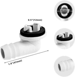 Afvoerslang Airco - Condenswater slang - Water afvoeren - Inclusief connector klemmen - 91 cm lengte - Transparant — thumbnail 5