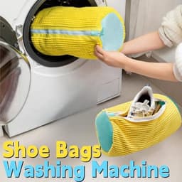 Schoenentas voor Wasgoed - 2 x Schoenenzakken met Verborgen Rits - Waszak voor Schoenen in de Wasmachine - Herbruikbaar — thumbnail 2