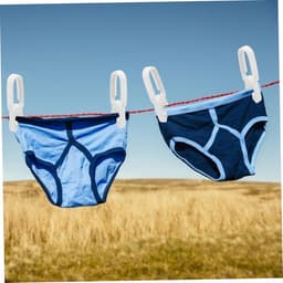Kledingklemmen - Wasknijpers - Kleding Drogen - Sterke Antislip Klem - 7.2 CM - Wit — thumbnail 4