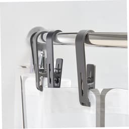 Wasknijpers - Klemmen - Wassen Organiseren - Antislip Grip - 8 Stuks - Zwart — thumbnail 2