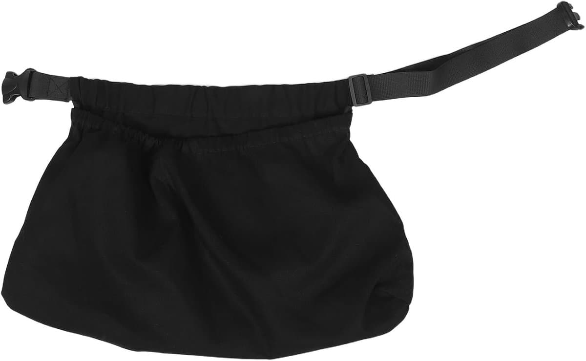 Oogstschort - Plukschort Tuinschort - Fruit Plukken - Waterdicht Grote Zak - 60 x 40 cm - Zwart — afbeelding 1