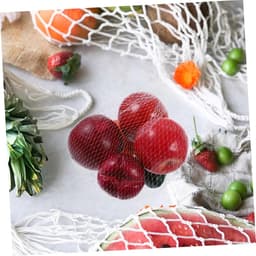 Nylon Mesh Zakken - Visnet Zakken Krab - Koken en Bewaren - Herbruikbaar Net - 100 Stuks - Wit — thumbnail 2