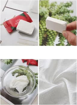 Labbe 20 Pcs Portable Compressed Cotton Disposable Towels for Travel Outdoor Sports - ShopVlot — thumbnail 4