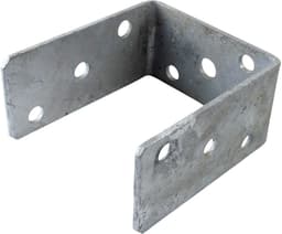 Solidchoice - Set van 2 U-vormige Stalen Steunen voor Plinten 100x125x60mm — thumbnail 4
