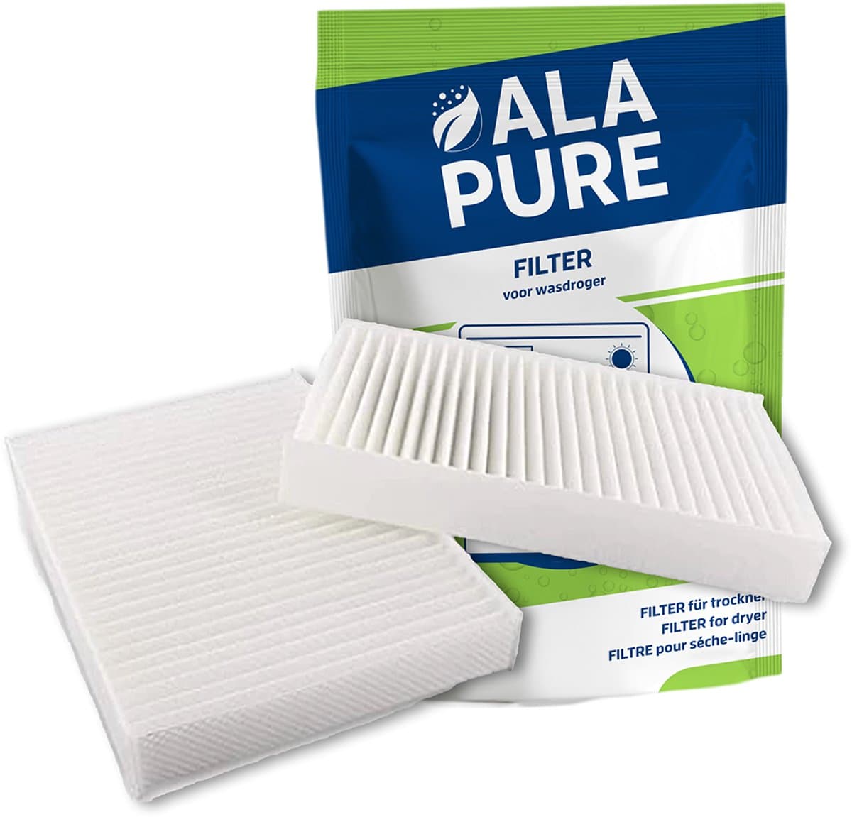 Alapure DF11 Pollenfilter 00481723 voor Wasdroogautomaat - 2 stuks — afbeelding 1