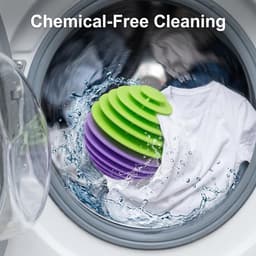 SnelShoppen - 12 Wasballen voor Wasdroger en Wasmachine - Herbruikbare Schapenwol Droogballen - Duurzaam, Zacht en Efficiënt voor Thuis - Verminder Dr — thumbnail 3