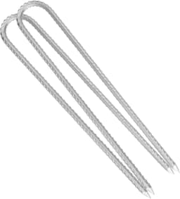 SnelShoppen - U-vormige Grondankers, 30 cm, Sterke en Duurzame Tentpinnen, Gechroemde Stalen Stormbestendige Haringen voor Camping, Trampoline, Schomm — thumbnail 5