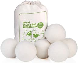Thijox - 6 XL Wollen Droger Ballen - Herbruikbare Wasdroger Ballen van 100% Nieuw-Zeelandse Wol - Natuurlijke Wasverzachter - Statische Verminderende — thumbnail 1