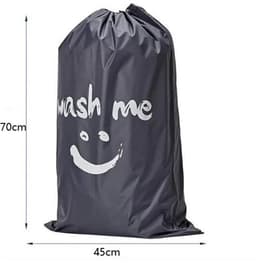 Opbergzak voor Vuile Wasgoed - 2 Stuks - 70 x 45 cm - Opvouwbare Reiswaszak - Met Trekkoord - Polyester - Praktische Opbergzak voor Vuile Wasgoed - Geschikt voor Reis, Slaapzalen en Thuis - Blauw — thumbnail 3