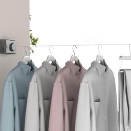 Uittrekbare Waslijn - Intrekbare Waslijn - Kleding Drogen - Ruimtebesparend Ontwerp - 5.1 Meter - Wit — thumbnail 2