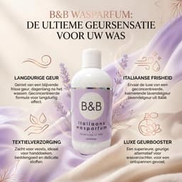 SnelShoppen - B&B Italiaans Wasparfum Lavendel 250ml – Langdurige Ontspannende Lavendelgeur voor Was, Geurversterker, Zachte Textielgeur, Tot 25 Wasbe — thumbnail 4