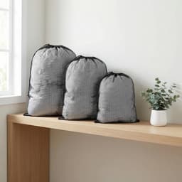 3 stuks waszakken met trekkoord, polyester waszak kan als speelgoedzak of organizer voor beddengoed worden gebruikt — thumbnail 2