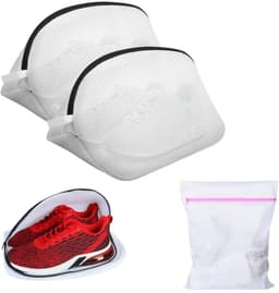 Pro Heat 2 stuks waszak - waszak voor schoenen - waszakken voor schoenen - 2 herbruikbare wasnetten met ritssluiting. — thumbnail 1