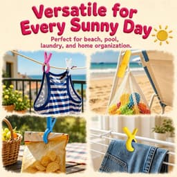15 strandhanddoekclips, grote handdoekklemmen voor strandstoel en zwembadstoel, stevige clips voorkomen dat handdoeken wegwaaien door de wind, 5 kleuren — thumbnail 3
