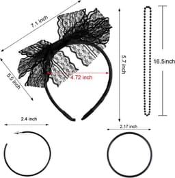 jaren 80 outfits kostuum accessoires voor vrouwen lippen print t-shirt kant hoofdband oorbellen ketting armband — thumbnail 5