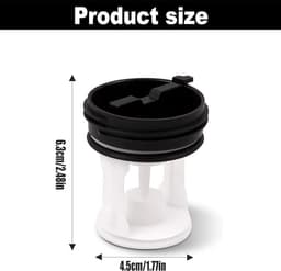 Pluizenfilter - 2 Stuks - Wasmachine Pluizenverzamelaar - Wasmachine Filter - 63 × 45 Mm - Herbruikbaar - Accessoires Voor Wasmachines - Hoogrendementsfilters - Geschikt Voor Wasmachines Van Verschillende Merken — thumbnail 5