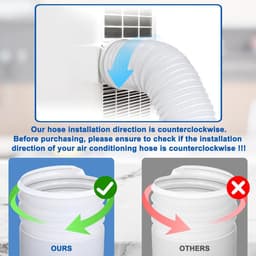 Flexibele Afvoerslang voor Airconditioning en Droger - 3m, 150mm/130mm PP Slang met Staaldraad — thumbnail 5