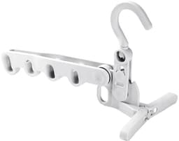 Dailygoods- Droogrek Stevig - Opvouwbaar - Draagbaar - 5 Ophanggaten - Voor Over de Deur - Duurzaam Kunststof - Kledingrek — thumbnail 4