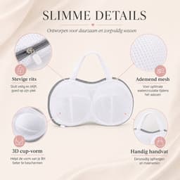 Consumerce® BH Waszak - 2 Stuks - Lingerie Waszakjes met Rits - Beha — thumbnail 3