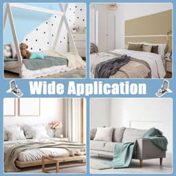 Dailygoods- Dekbedclips voor Dikke Dekbed - 6 Stuks - Sterke Grip - Gewatteerde Bevestigingsmiddelen - Zachte EVA-buitenkant - Compact en Eenvoudig Op te Bergen - Bedlakenclips — thumbnail 5