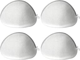 Wasnet voor wasmachine - 4 stuks, schelpvormige waszak voor ondergoed, sokken en delicate kleding, met ritssluiting en bescherming — thumbnail 1