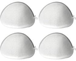 Wasnet voor wasmachine - 4 stuks, schelpvormige waszak voor ondergoed, sokken en delicate kleding, met ritssluiting en bescherming