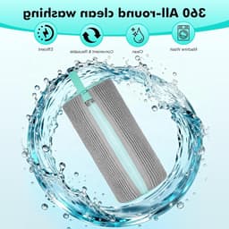 2-in-1 Schoenwaszak voor de Wasmachine, Herbruikbare Waszak voor Schoenen met Rits en 360° Reiniging, Ideaal voor Sneakers en Sportschoenen, Grijs — thumbnail 4