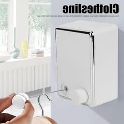 Uittrekbaar droogrek van roestvrij staal, verlengbaar tot 4,2 m, geschikt voor binnen en buiten, maximaal 20 kg draagvermogen — thumbnail 4