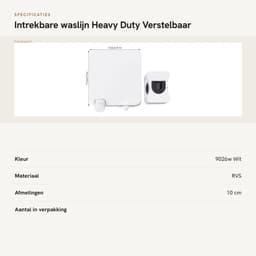 Dailygoods- Waslijn Uittrekbaar 6M - Wanddroogrek - Verstelbaar - Roestvrij Staal - Draagbaar - Heavy Duty 50 Lbs Capaciteit - Kledinglijn — thumbnail 5