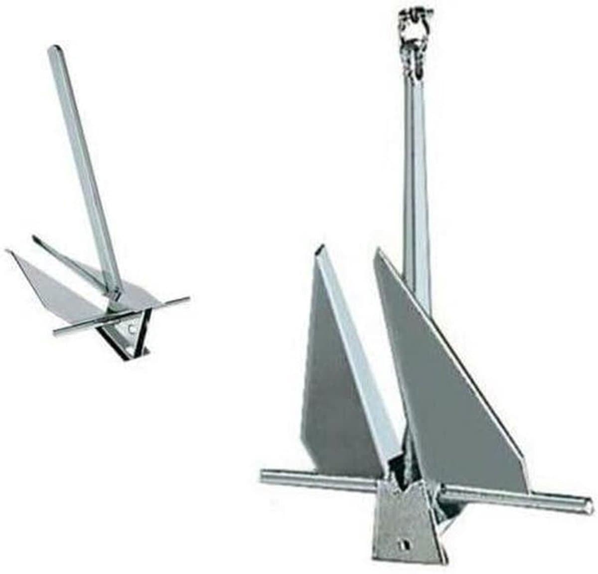 Danforth Anker - Boot Anker - Boot Stabiliseren - Verzinkt Staal - 6 kg - Zilver — afbeelding 1