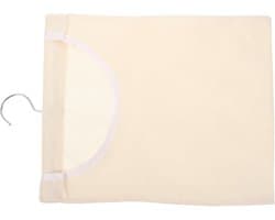 Draagbare Wasknijperhouder - Hangende Opbergtas - Wasknijpers Opbergen - Draaibare Haak - 30 x 25.5 cm - Beige