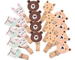 Fotohouder Knijpers - Mini Clips - Decoratie Maken - Duurzaam Materiaal - 40 Stuks - Diverse Kleuren