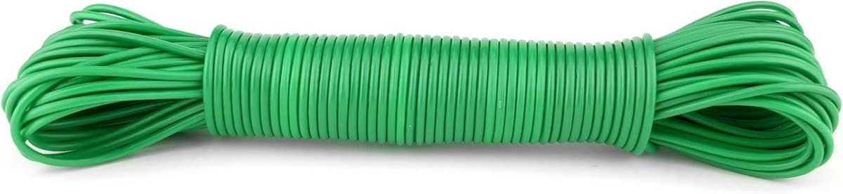 Waslijn - Drooglijn - Buiten drogen - Scheurvast PVC - 20 meter - Assorti — afbeelding 1