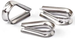 Dailygoods- Staalkabel M10 - Roestvrij Staal 304 - Bevestigingsring - Kabelhuls - Slijtagebescherming - Geschikt voor Draadkabels — thumbnail 2