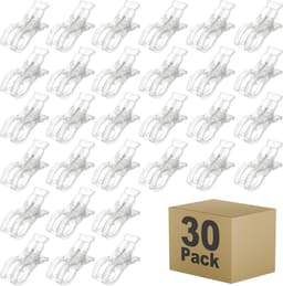30-Stuks Transparante Klemmen - Multifunctionele Knijpers - 9cm - Voor Decoratie — thumbnail 1
