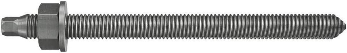 Ankerstang - Bevestigingsstaaf - Constructie Monteren - Roestvrij staal - M8x110 mm - Grijs — afbeelding 1