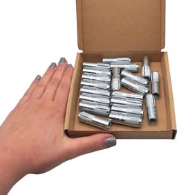 Ankers M10 - Wandpluggen Beton - Bevestigen Materialen - Gegalvaniseerd Staal - M10 x 40mm - Zilverkleurig — thumbnail 5