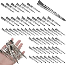Haarclips Metaal - Pin krulclips - Haarstyling secties - Professioneel krokodillenbek ontwerp - 90 stuks 9 cm - Zilver — thumbnail 1