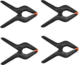 Nylon Veerklemmen - Timmerwerk Clips - Werkstukken Bevestigen - Sterke Grijpkracht - 10 Stuks - Zwart — thumbnail 3