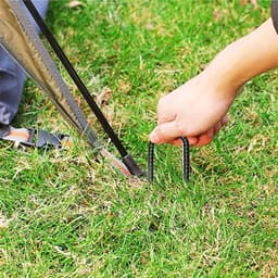 Duurzame grondankers en tentpinnen voor tuin, trampoline en schommels - 6 stuks van 30 cm — thumbnail 5