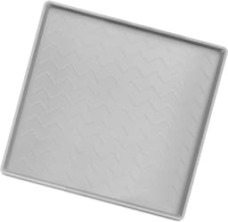Opvangbak AC - Drainagebak Rubber - Vocht Opvangen - Antislip Mat - 55x55 cm - Grijs — thumbnail 1