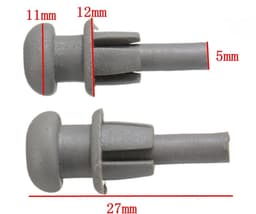 Dailygoods- Pakketclips 2 Stuks - Grijze Plastic Clips - Geschikt voor Citroen Saxo C2/C3 - Xsara Picasso - Voor Bagageplank - Makkelijk te Monteren - Bagageclips — thumbnail 5