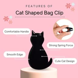 Tasklemmen Set - Kattengreep Clips - Voedsel Zakken Sluiten - Duurzaam ABS Materiaal - 2 Stuks - Gemengde Kleuren — thumbnail 4