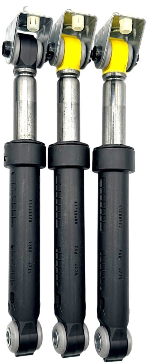 Fixem schokbrekers wasmachine set 3 stuks, geschikt voor Miele 09850885 - schokdemper 120N 75N trillingsdemper wasmachine — afbeelding 1