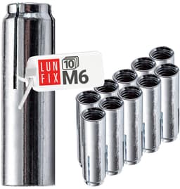 Inslagganker M16 - Stalen plug verzinkt - Zware belasting bevestigen - Corrosiebestendig staal - M16 x 65 mm - Zilver — thumbnail 3