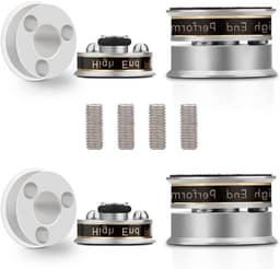 Luidspreker Voetjes - Trillingsdempers - Audio Verbetering - Anti-Vibratie Ontwerp - 11.5 x 11 x 3.5 cm - Zilver — thumbnail 1