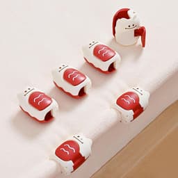 Lakengrijpers - Dekbed Clips - Bed Strak Houden - Anti-slip Grip - 8 Stuks - Geel Rood — thumbnail 5