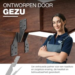 Gordinganker Universeel - Sparanker Steunanker - Houtverbindingen Maken - Schuine Vorm - 170 x 35 mm - Verzinkt — thumbnail 2