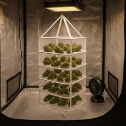 Zeven- en Drognet 5 Lagen Ø 45 cm voor Kruiden Drogen in Growbox — thumbnail 2